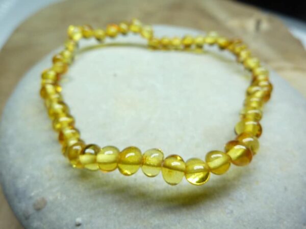 Bracelet Ambre miel véritable Baltique