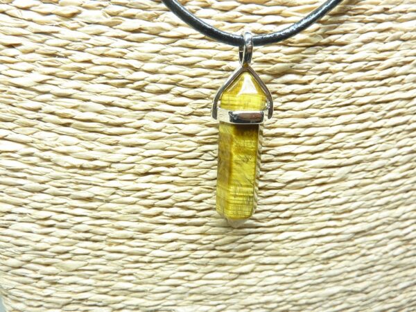 Pendentif Oeil de tigre pointe