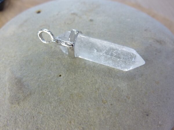 Pendentif Quartz cristal de roche pointe