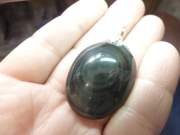 Pendentif Obsidienne oeil céleste 16,7 gr réf 4728