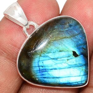 Pendentif Labradorite monture argent 925 ref 7020