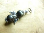 Pendentif Biotite mica - Perles rondes 10 mm
