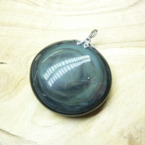 Pendentif Obsidienne mentogochol rare Ref 1212
