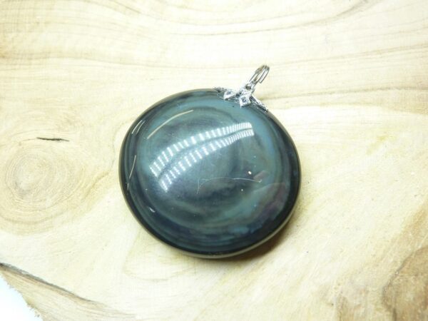Pendentif Obsidienne mentogochol rare Ref 1212