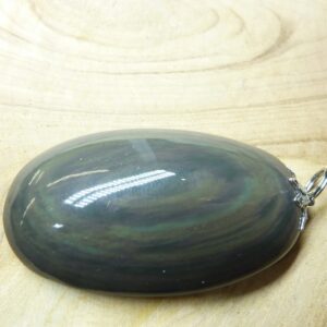 Pendentif Obsidienne mentogochol rare Ref 2323