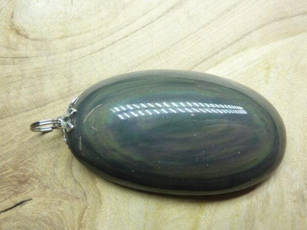 Pendentif Obsidienne mentogochol rare Ref 2323
