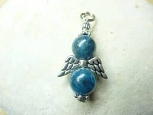 Pendentif Cyanite kyanite disthène - Perle 10 mm