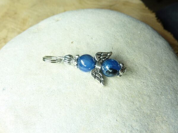 Pendentif Cyanite kyanite disthène - Perle 7 mm