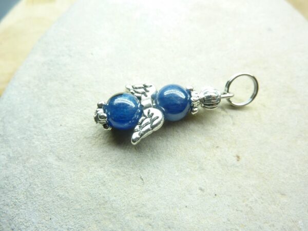 Pendentif Cyanite kyanite disthène - Perle 7 mm