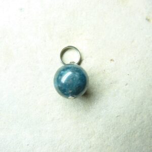 Pendentif Cyanite kyanite disthène - Perles ronde 10 mm