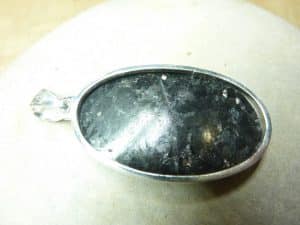 Pendentif Nuummite Véritable monture argent 925 ref 5367