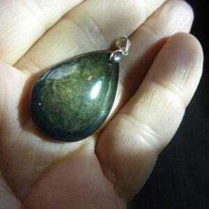 Pendentif Obsidienne mentogochol rare Ref 2323