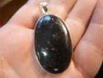 Pendentif Nuummite Véritable monture argent 925 ref 5371