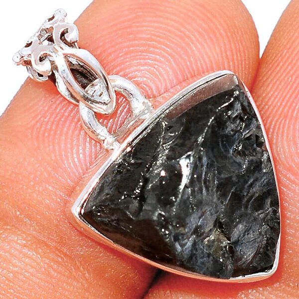 Pendentif Shungite monture en argent ref 0111