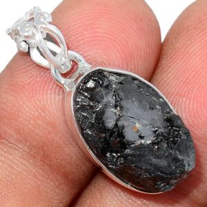 Pendentif Shungite monture en argent ref 6495