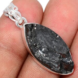 Pendentif Shungite monture en argent ref 6496