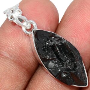 Pendentif Shungite monture en argent ref 6500