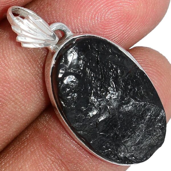 Pendentif Shungite monture en argent ref 7954