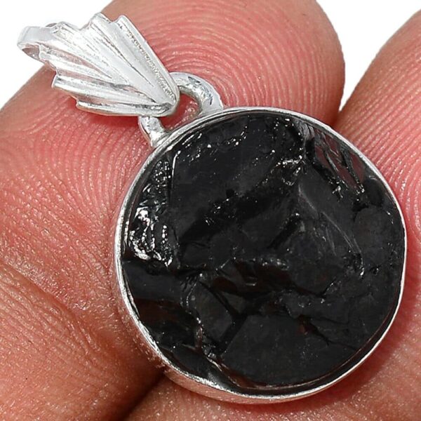 Pendentif Shungite monture en argent ref 7967