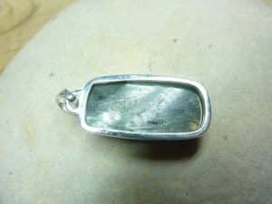 Pendentif Séraphinite monture argent 925 ref 2232