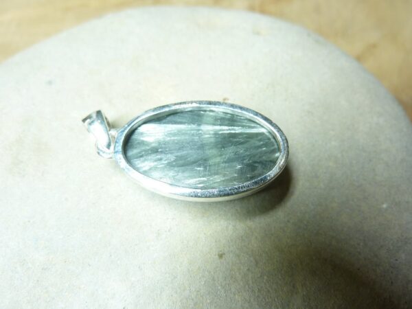 Pendentif Séraphinite monture argent 925 ref 2257