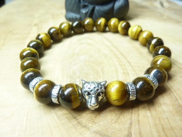 Bracelet Oeil de tigre - Perles 8 mm