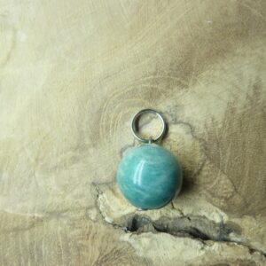 Pendentif Amazonite - Perle ronde 12 mm
