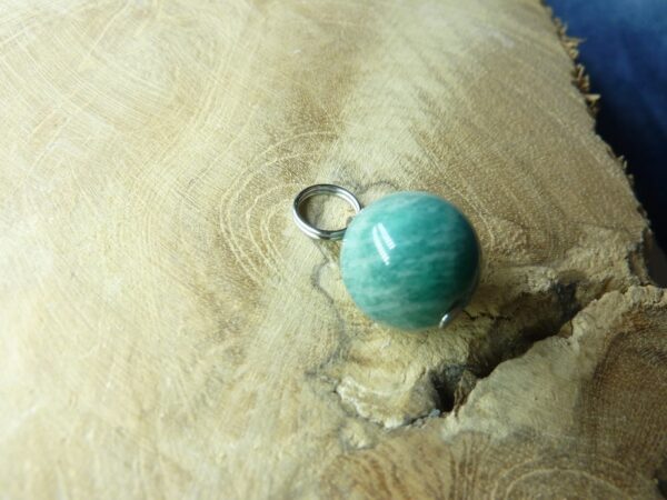 Pendentif Amazonite - Perle ronde 12 mm