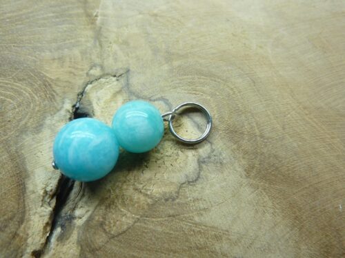 Pendentif Amazonite - Perles rondes 8-10 mm