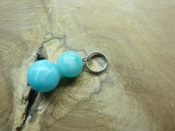 Pendentif Amazonite - Perles rondes 8-10 mm