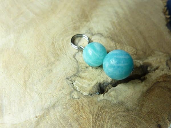 Pendentif Amazonite - Perles rondes 8-10 mm