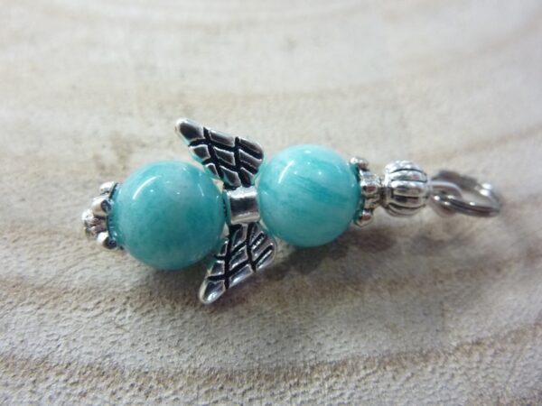 Pendentif Amazonite - Perles rondes 8 mm
