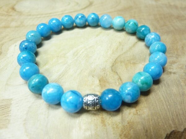 Bracelet Hémimorphite - Perles rondes 8 mm