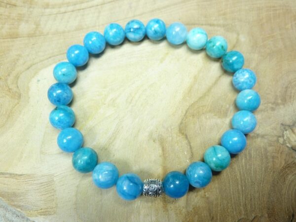 Bracelet Hémimorphite - Perles rondes 8 mm