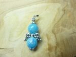 Pendentif Hémimorphite - Perles rondes 10 mm