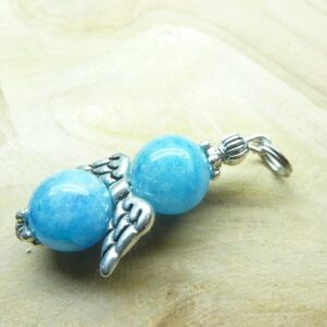 Pendentif Hémimorphite - Perles rondes 10 mm