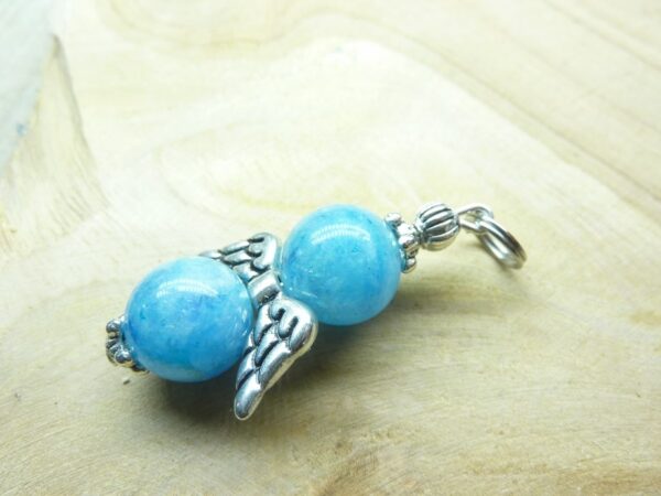 Pendentif Hémimorphite - Perles rondes 10 mm