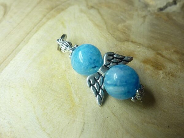 Pendentif Hémimorphite - Perles rondes 10 mm