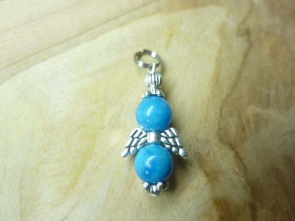 Pendentif Hémimorphite - Perles rondes 8 mm