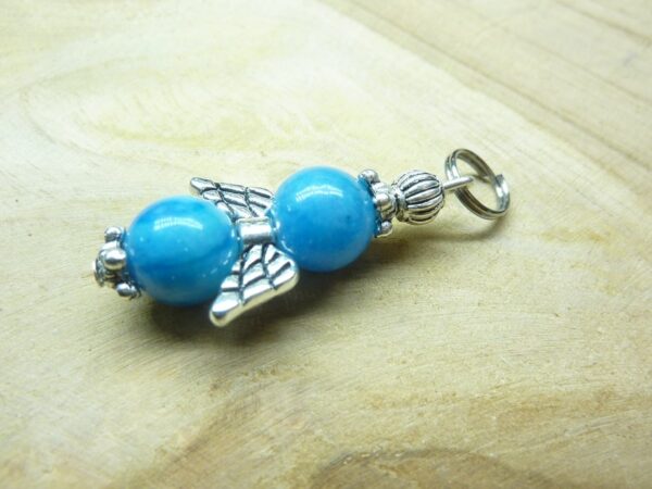 Pendentif Hémimorphite - Perles rondes 8 mm