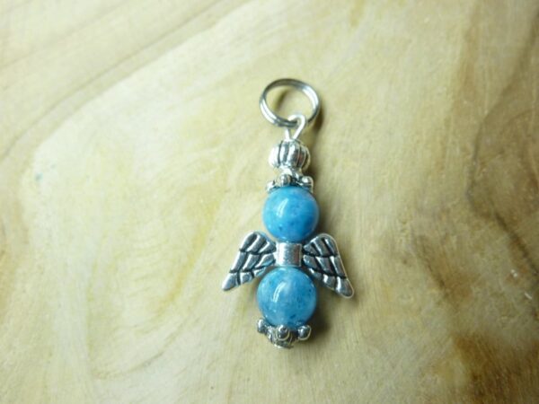 Pendentif Hémimorphite - Perles rondes 6 mm