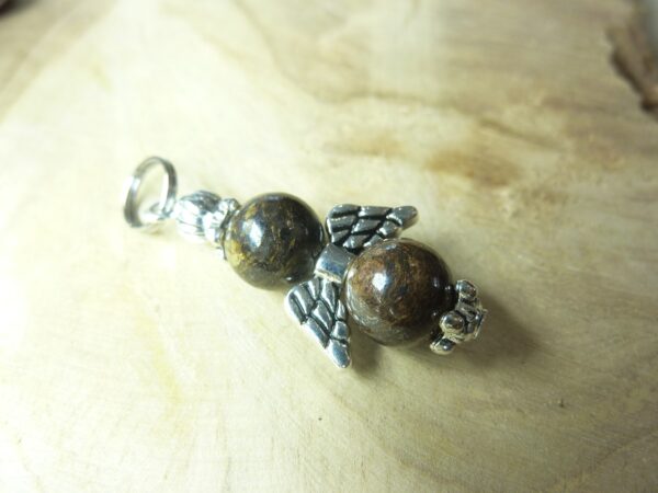 Pendentif Bronzite - perles rondes 8 mm