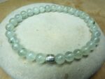 Bracelet Préhnite - perles rondes 6 mm