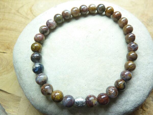Bracelet Piétersite perles 6 mm