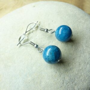 Boucles d’oreilles Apatite-perles 10 mm