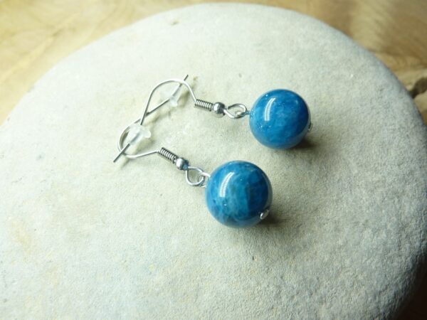 Boucles d’oreilles Apatite-perles 10 mm