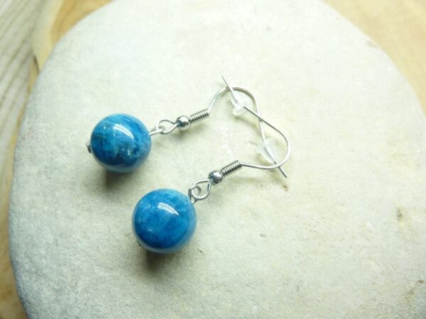 Boucles d’oreilles Apatite-perles 10 mm