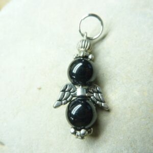 Pendentif Spinelle noir 8 mm