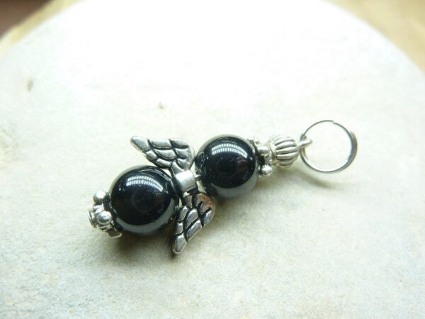 Pendentif Spinelle noir 8 mm