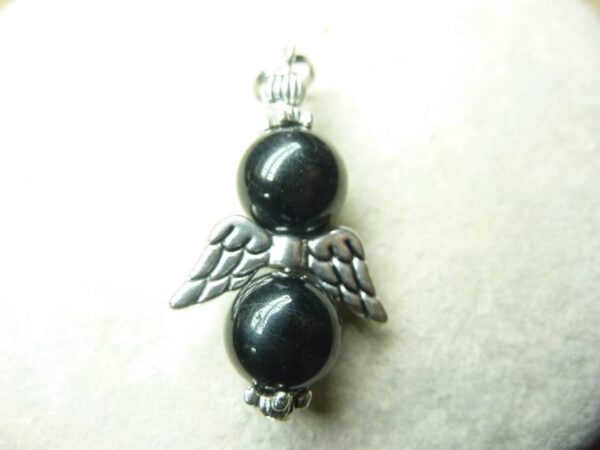 Pendentif Spinelle noir 10 mm